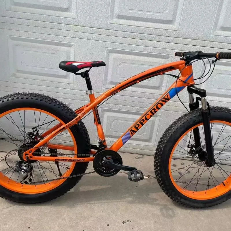 26 Inch Full Suspension Carbon Fat Tire Snow Road Downhill Mountain Bike