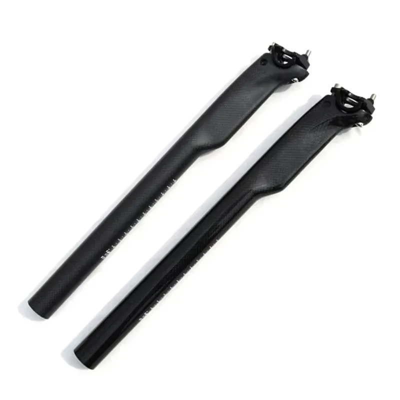 27.2/30.8/31.6mm Full Carbon Fibre Bicycle Tube 3K Gloss MTB Road Bike Seatpost