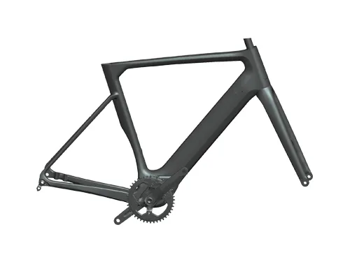 Bicycle Parts Carbon Bafang 700c Gravel E-Bike Frame