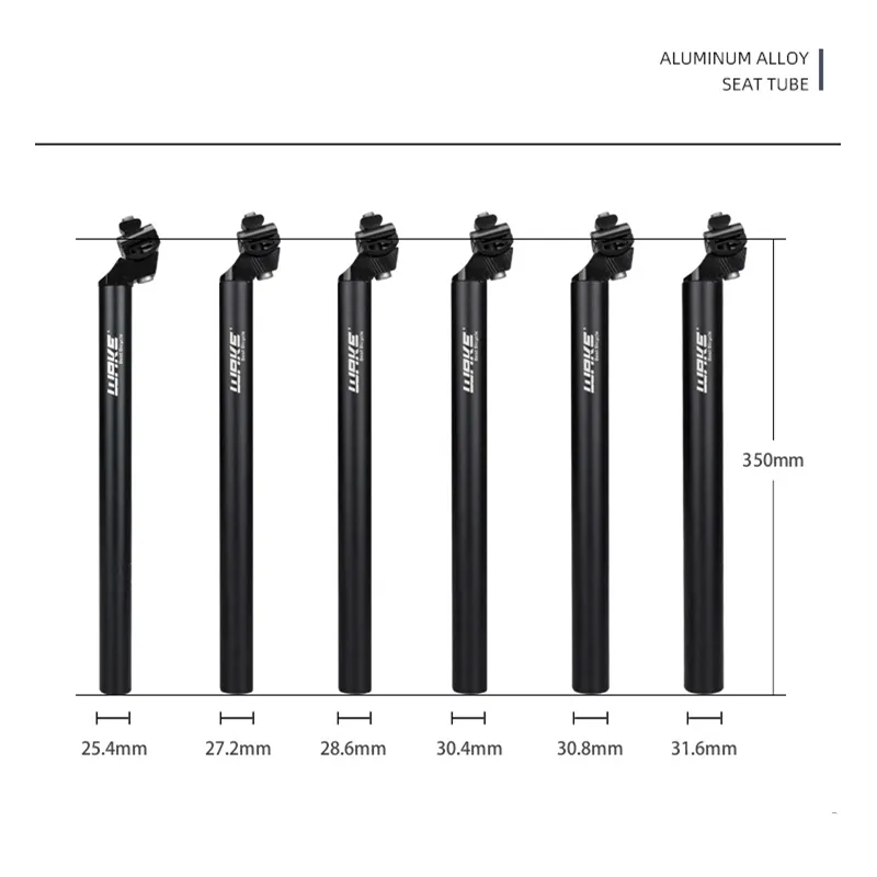 Bicycle Seatpost MTB Bike Seat Tube Ultralight Aluminum Road Mountain Bike Seat Post 25.4 350mm Bicycle Accessories