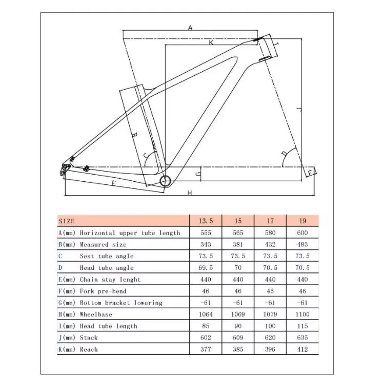 Carbon Frame 29er Mountain Bike Carbon Frame 148*12mm Thru Axle MTB Carbon Frames 15/17/19inch