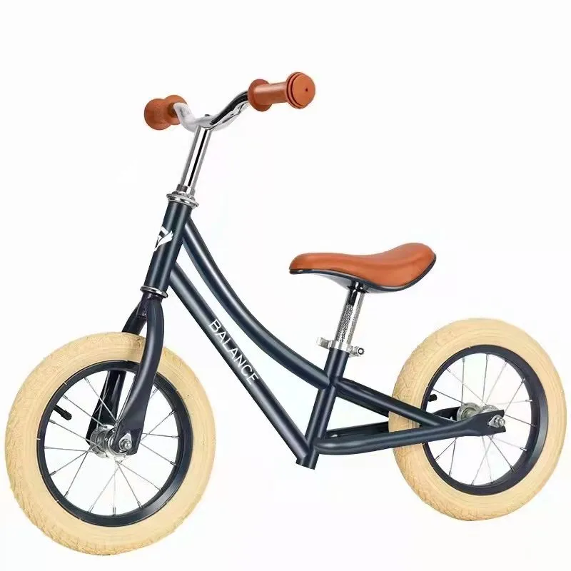 Children′s Push Bike 12 Inches with Brakes Children′s Balance Bike High Carbon Steel Frame Children′s Toddler Balance Bike