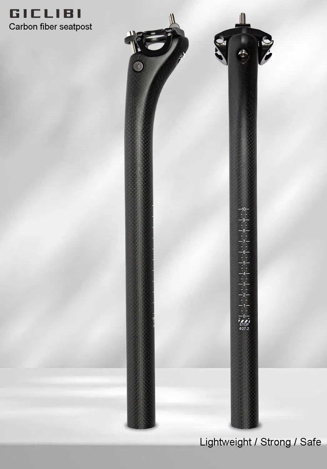 Giclibi Carbon Seat Post MTB Road Bike Seatpost Drop Handle Bar