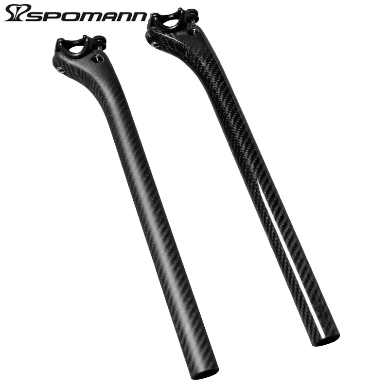 Mountain Bike Seatpost Road Bicycle Seat Lever MTB Fiber Carbon Tube 27.2 / 30.8 / 31.6 mm