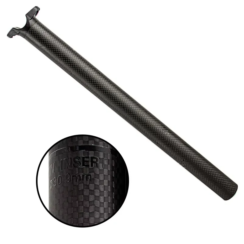 No Logo Lightweight Version of Carbon Fiber Bicycle Seatpost 27.2/30.9/31.6mm Dead Fly Seatpost Straight Head Seatpost