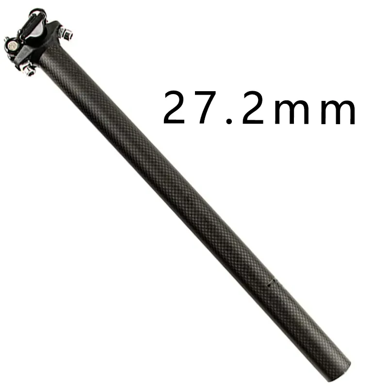 No Logo Lightweight Version of Carbon Fiber Bicycle Seatpost 27.2/30.9/31.6mm Dead Fly Seatpost Straight Head Seatpost